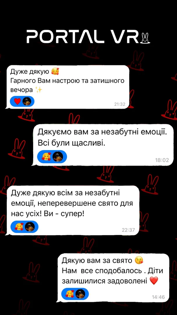 Відгук батьків про день народження дитини у Portal VR Полтава